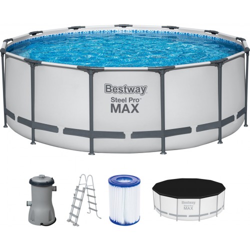 BESTWAY Steel Pro Max Bazén 396 x 122 cm, kartušová filtrace 5618W