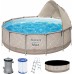 BESTWAY Steel Pro Max Bazénový set 396 x 107 cm, kartušová filtrace + stínění 561FY