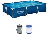 BESTWAY Steel Pro Bazén 300 x 201 x 66 cm, kartušová filtrace 56411