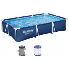 BESTWAY Steel Pro Bazén 300 x 201 x 66 cm, kartušová filtrace 56411