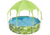 BESTWAY Steel Pro Splash-in-Shade Bazének se stříškou 244 x 51 cm 56432