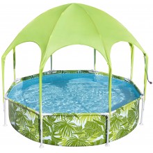 BESTWAY Steel Pro Splash-in-Shade Bazének se stříškou 244 x 51 cm 56432