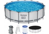 BESTWAY Steel Pro Max Bazén 457 x 122 cm, kartušová filtrace 56438