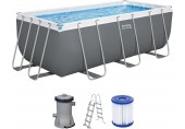 BESTWAY Power Steel Bazénový set 412 x 201 x 122 cm, kartušová filtrace 56456