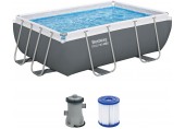 BESTWAY Power Steel Bazénový set 282 x 196 x 84 cm, kartušová filtrace 56629