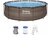 BESTWAY Steel Pro Max Bazén 366 x 100 cm, kartušová filtrace 56709