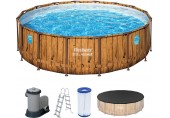 BESTWAY Power Steel Swim Vista Bazénový set 488 x 122 cm, kartušová filtrace 56725