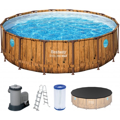 BESTWAY Power Steel Swim Vista Bazénový set 488 x 122 cm, kartušová filtrace 56725