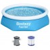 BESTWAY Fast Set Bazén 244 x 61 cm, kartušová filtrace 57450