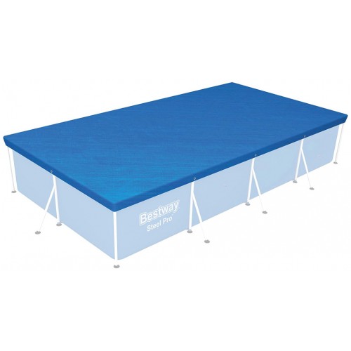 BESTWAY Krycí plachta pro bazén 400 x 211 cm, modrá 58107