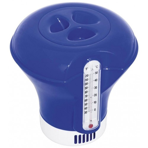 BESTWAY Flowclear Dákovací plovák s teploměrem 18,5 cm, modrý 58209