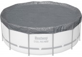 BESTWAY Zimní prémiová plachta 370 cm, šedá, kulatá 58949