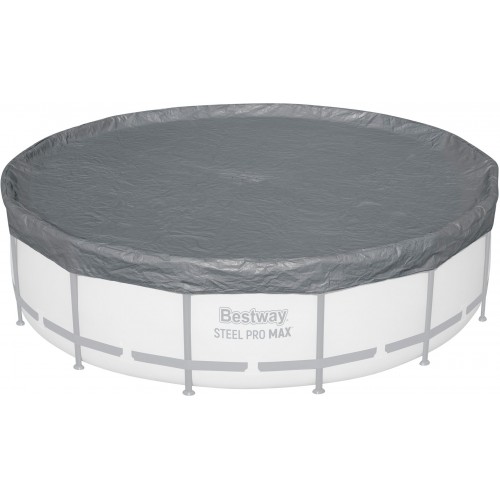 BESTWAY Zimní prémiová plachta 427 cm, šedá, kulatá 58950 BESTWAY Zimní prémiová plachta 427 cm, šedá, kulatá 58950