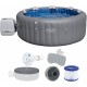 BESTWAY Lay-Z-Spa Santorini EnergySense HydroJet Pro Vířivka, 216 x 80 cm, 7 osob 6001T