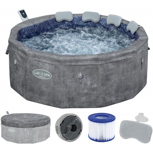 BESTWAY Lay-Z-Spa Carrara ThermaCore Smart AirJet Vířivka, 170 x 65 cm, 6 osob 6001V