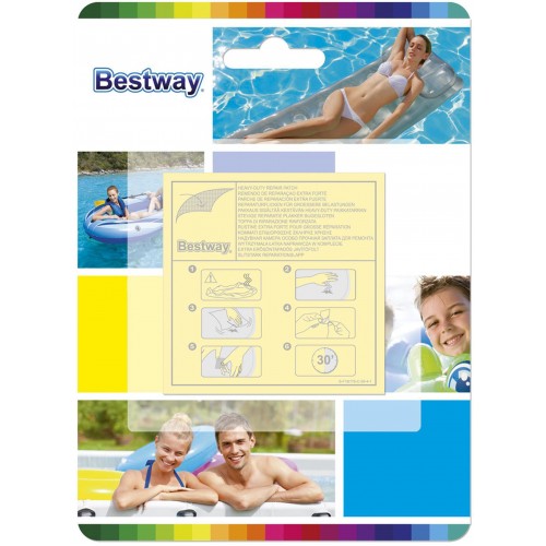 BESTWAY Sada samolepicích záplat, 6,5 x 6,5 cm, 10 ks 62068