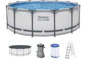BESTWAY Steel Pro Max Bazén 396 x 122 cm, kartušová filtrace 5618W