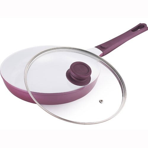 BERGNER Pánev keramická s poklicí 28 cm VIOFLAM BG-1974 BERGNER Pánev keramická s poklicí 28 cm VIOFLAM BG-1974