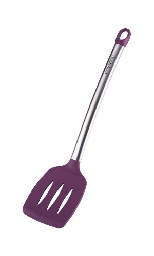 Obracečka s otvory silikonová 36cm FLEXIKITCHEN, barva fialová Obracečka s otvory silikonová 36cm FLEXIKITCHEN, barva fialová