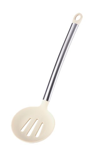 BERGNER Sběračka s otvory silikonová 35cm FLEXIKITCHEN, barva krémová BG-3363bezo