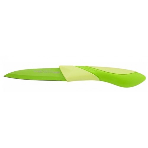 BERGNER Nůž s nepřilnavou čepelí loupací 9 cm, zelená BG-4070zele BERGNER Nůž s nepřilnavou čepelí loupací 9 cm, zelená BG-4070zele