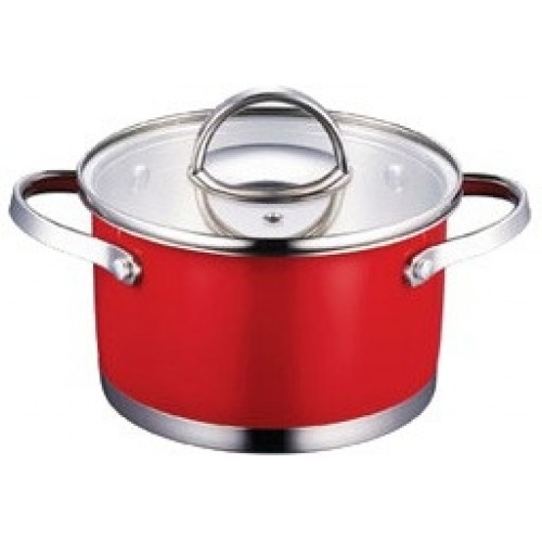 BERGNER Hrnec nerez 16 x 9,5 cm, 1,7L, Dazzle BG-6300cerv BERGNER Hrnec nerez 16 x 9,5 cm, 1,7L, Dazzle BG-6300cerv