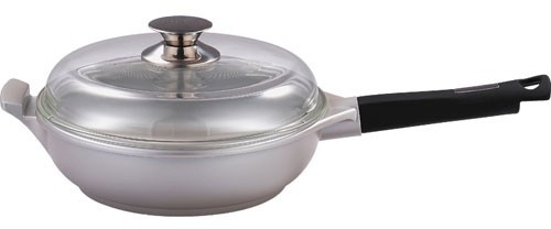 BERGNER Pánev hluboká s nepřilnavým povrchem a poklicí 28 cm, SILVER EDGE BG-6706
