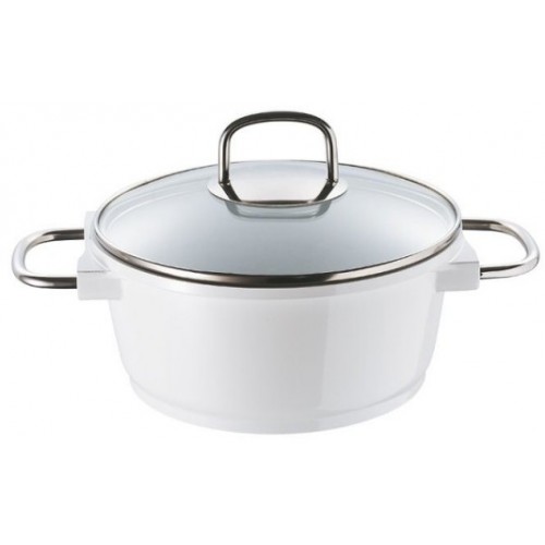 BERGNER Hrnec s keramickým povrchem 20 cm, 2,6 L WHITE KNIGHT BG-8644