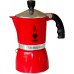 BIALETTI Fiammetta konvička, 3 porce, hliník - tm. červená 2150199314