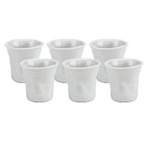BIALETTI Bicchierini hrnky, zmačkané - bílé 6ks 3010199312 BIALETTI Bicchierini hrnky, zmačkané - bílé 6ks 3010199312
