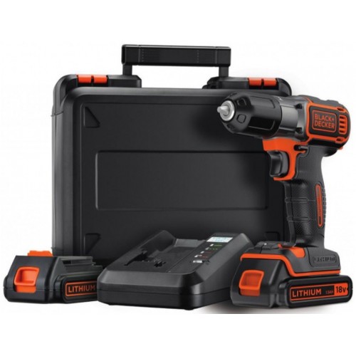 BLACK & DECKER Aku vrtačka Autosense 18V 2x1,5Ah ASD18KB