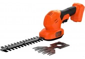 Black & Decker BCSS18B Aku nůžky na keře 18 V, záběr 20 cm, lišta na trávu, bez akumulátoru a nabíječky