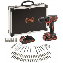 Black & Decker BDCDC18BAFC Aku vrtačka (30Nm/18V/2x1,5Ah) s příslušenstvím