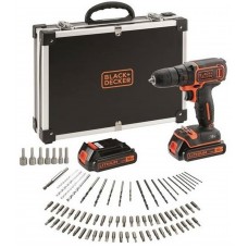Black & Decker BDCDC18BAFC Aku vrtačka (30Nm/18V/2x1,5Ah) s příslušenstvím