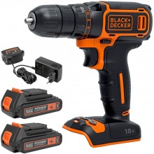 Black & Decker BDCDC18B Aku vrtačka 30Nm Li-Ion (2x1,5Ah/18V)