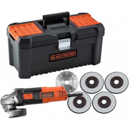 BLACK & DECKER BEG220KA5 Úhlová bruska 125mm, 900W