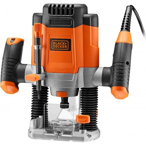 Black & Decker KW1200EKA Horní frézka 1200W, zdvih 55, kufr + sada fréz