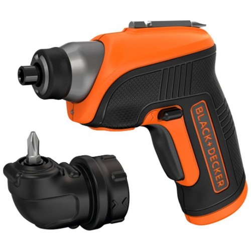 Black & Decker CS3652LC Aku šroubovák (5,5Nm/3,6V/1,5Ah), úhlový nástavec