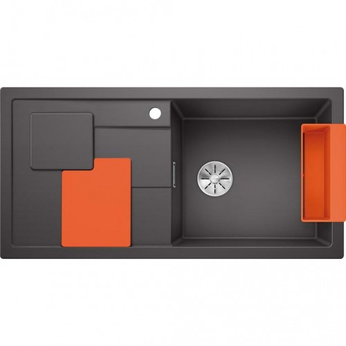 BLANCO SITY XL 6 S InFino Silgranit oboustranný bez exc. šedá skála/přísl. orange 525057 BLANCO SITY XL 6 S InFino Silgranit oboustranný bez exc. šedá skála/přísl. orange 525057