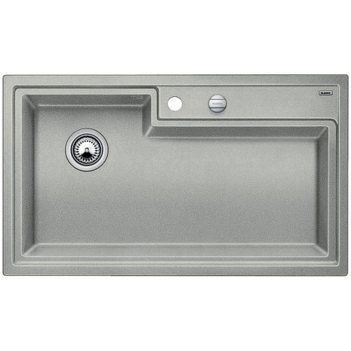 BLANCO PLENTA Silgranit PuraDur perlově šedá s excentrem 520598