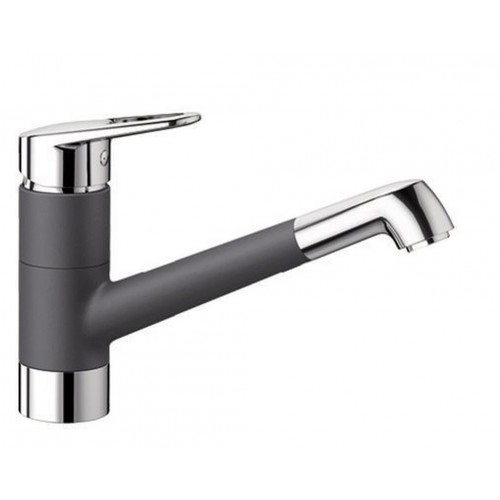 BLANCO NOTIS HD Silgranit-look šedá skála/chrom 523249