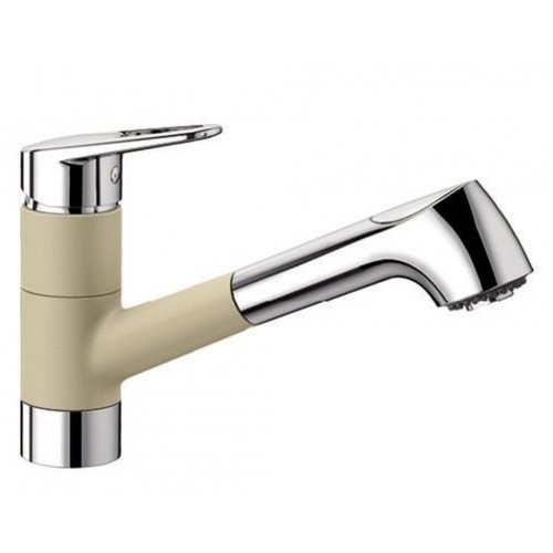 BLANCO NOTIS-S HD Silgranit-look béžová champagne/chrom 523256