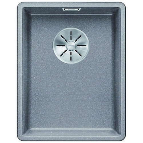 BLANCO SUBLINE 320 F InFino Silgranit aluminium 523418