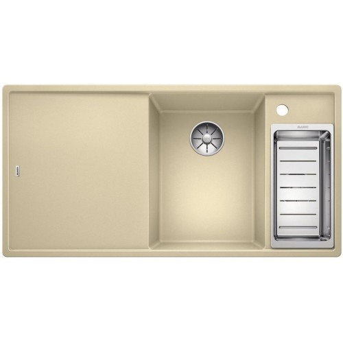 BLANCO AXIA III 6 S InFino Silgranit béž.champagne sklen.deska dřez vpravo s exc. 523479
