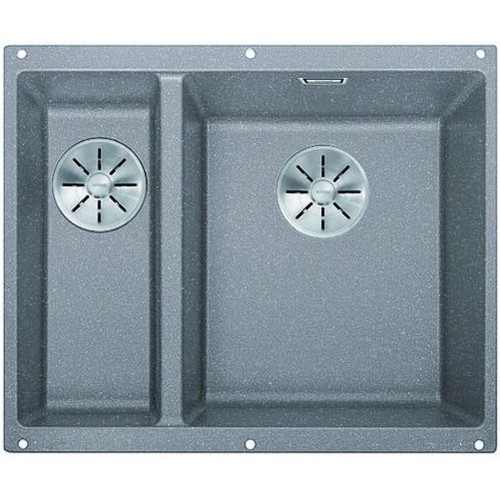 BLANCO SUBLINE 340/160 U InFino Silgranit aluminium bez táhla dřez vpravo 523560