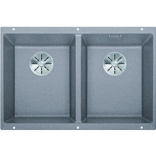 BLANCO SUBLINE 350/350 U InFino Silgranit aluminium bez táhla 523576