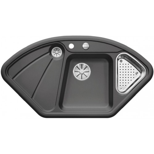 BLANCO DELTA InFino Keramika basalt s excentrem přísluš. ano 523723
