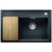BLANCO ZENAR XL 6 S Compact InFino Silgranit antracit dřez vpravo s exc. a dřev.deskou 523764