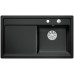 BLANCO ZENAR 45 S InFino Keramika černá dřez vpravo s excentrem 524163