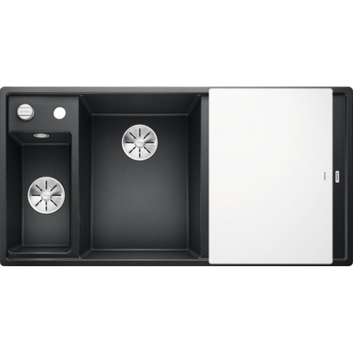 BLANCO Axia III 6 S InFino dřez, s excentrem SILGRANIT, levý, antracit 524653